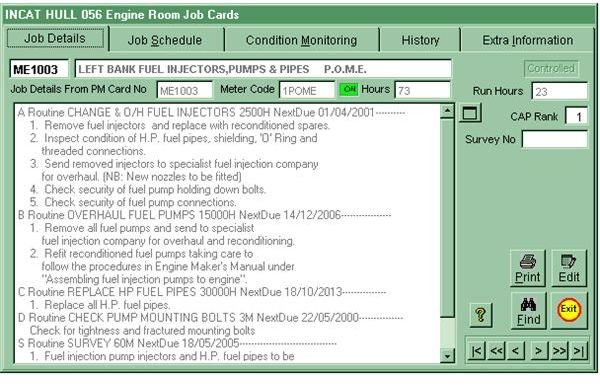 Screen Shot of PMS Software