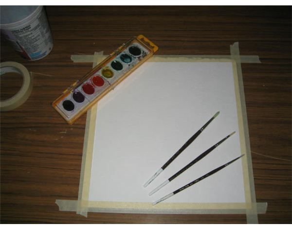 Step by Visual Step Watercolor Painting Project: Paint a Rainbow & Umbrella Lesson for Grades 1-8