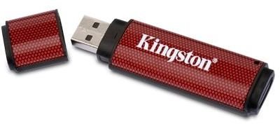 Kingston 64 GB Data Traveler 150 USB flash Drive cap can be stored on end of drive