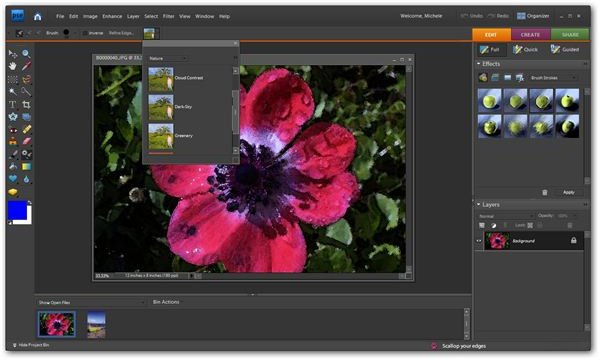 Smart Brushes in Photoshop Elements 7