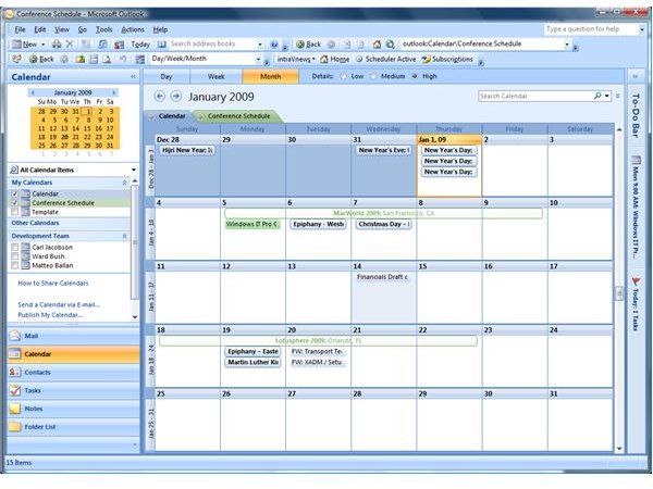 Figure4 - Multiple Calendars - Overlay Mode