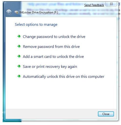 Managing BitLocker