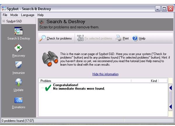 free antivirus spybot search and destroy