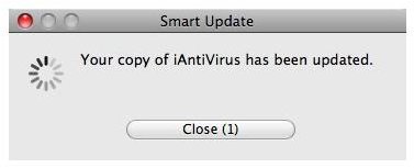 iAntiVirus Smart Update in Action