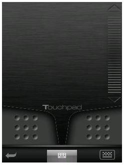 Laptop touchpad interface