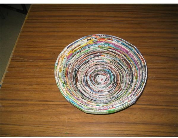Wrap strips to make 25 cm spiral