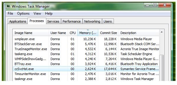 Memory Usage of NAV 2010