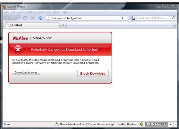 McAfee Detected Unsafe File: Trojan