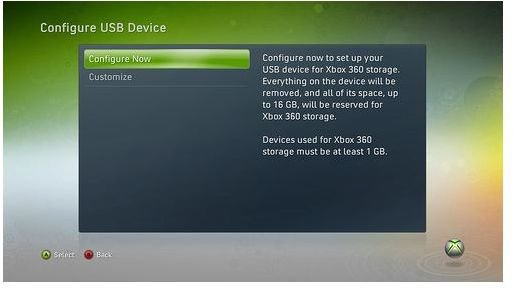 Configure Your USB Memory Unit for Xbox 360