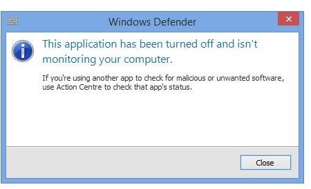 How to Turn Windows Defender On and Off in Windows 8