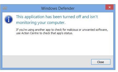 how do i turn windows defender off