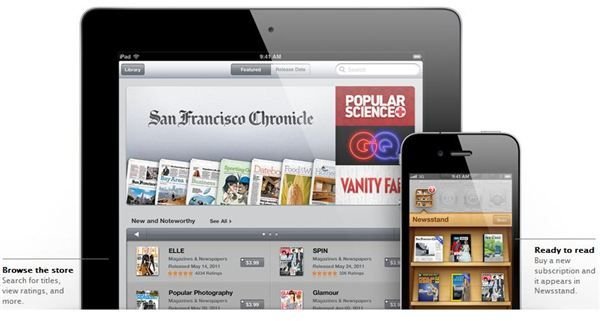 iPhone 5 newsstand