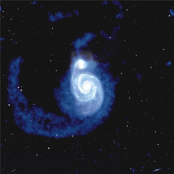 Radio Image of M51 from NRAO (Image courtesy of NRAO/AUI and Juan M. Uson, NRAO)