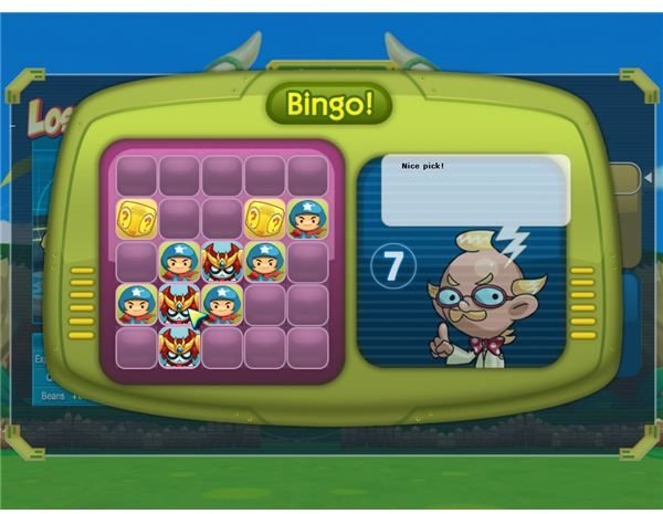 Earning bonus items by playing Bingo