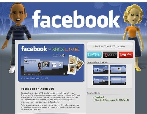 Facebook On Xbox Live