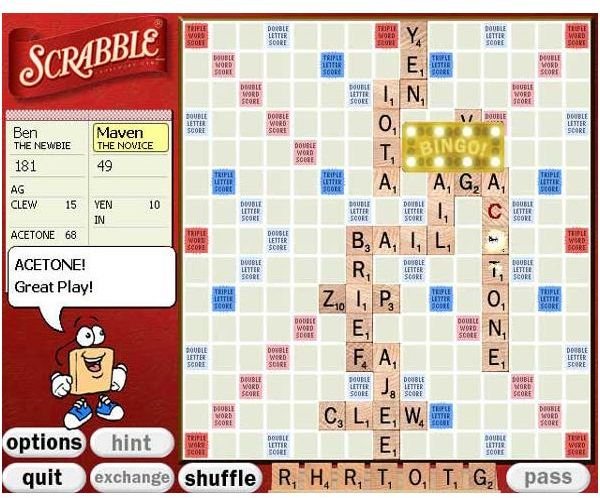 Scrabble free online game pogo