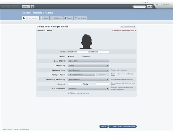 Getting Started In Football Manager 2010