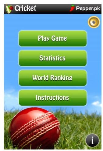 Cricket World Championship 20 Screen