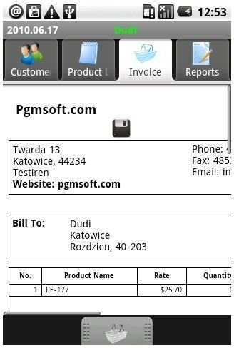 mobile invoicing sofrware