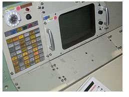 A Close-up of a Control Console During the Apollo Missions