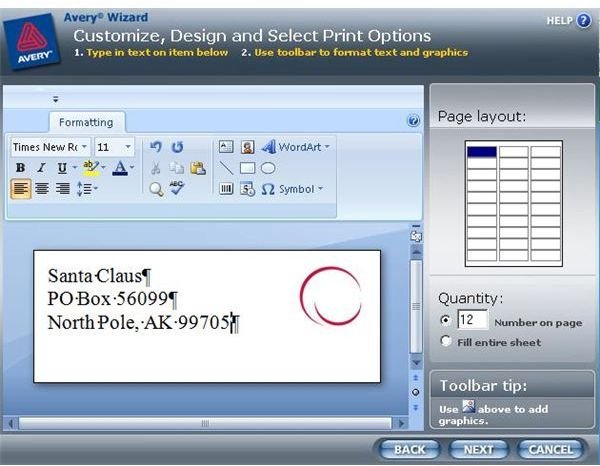 use avery template in microsoft word 2007