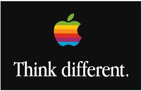 Apple logo Think Different