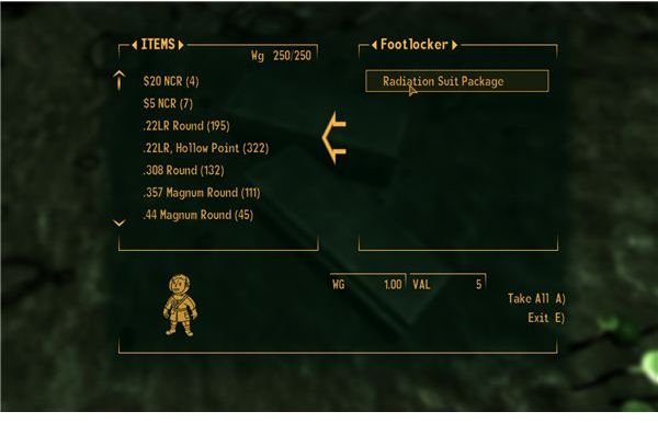 Fallout: New Vegas Walkthrough - Szerencsekerék - a sugárzás ruhák a rejtett ellátási Cache