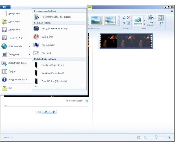 Windows Live Movie Maker 2011