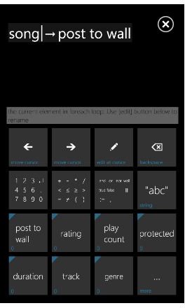 Tools on Offer in TouchStudio for Windows Phone