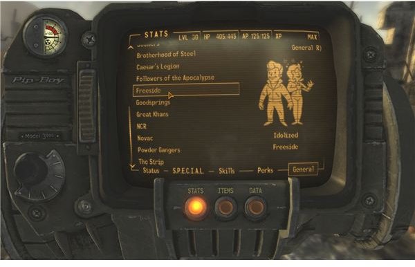 Pip-Boy interface