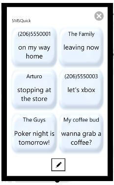 SMS Quick Windows Phone 7 Social Apps