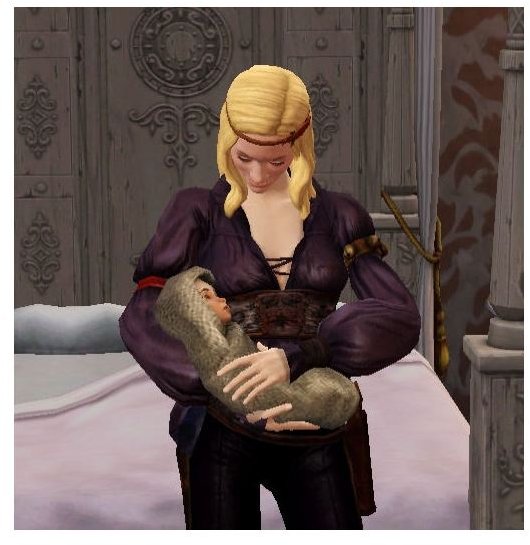 The Sims Medieval baby