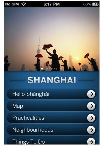Lonely Planet Shanghai City Guide iPhone App