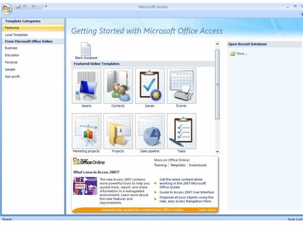 How to Create Tables with Microsoft Access 2007