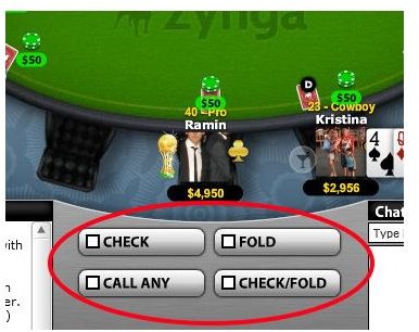 Facebook Poker Buttons
