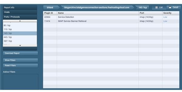 Browsing TCP Port Details