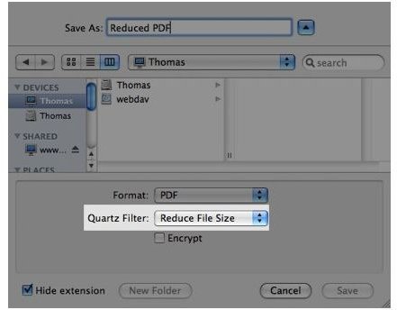 PDF file resizing Tutorial for Mac OS X