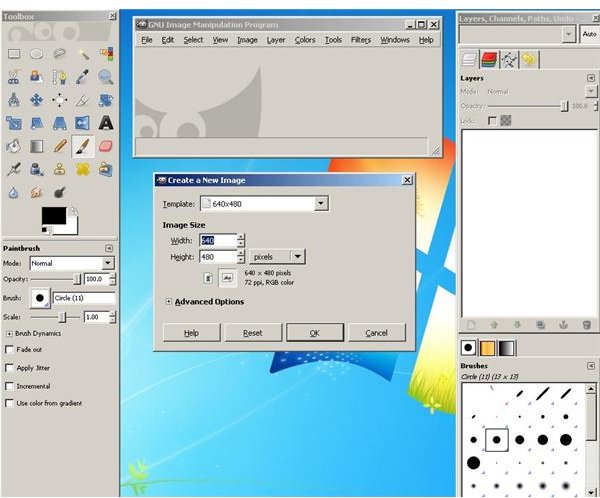 how to add word art into gimp