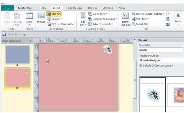 publisher master page different dates