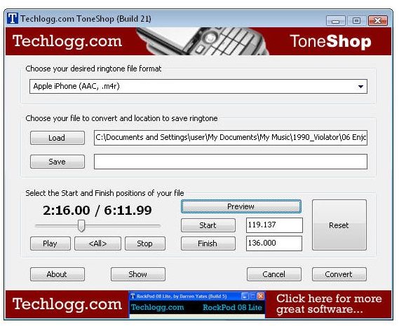 ToneShop Ringtone Maker