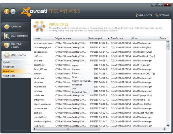 Submit to Avast Virus Labs any RealArcade False Detection