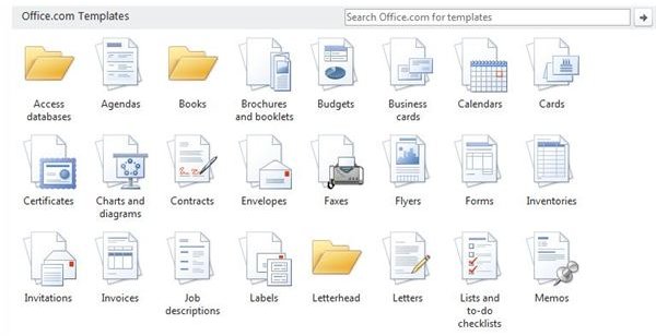 Free Microsoft Word 2010 Templates