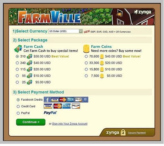 Buy Farmville Cash or Coins