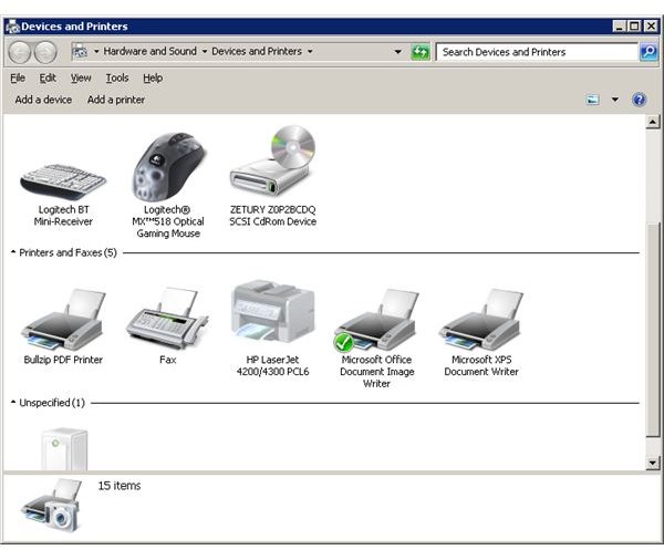 Windows 7 Printers