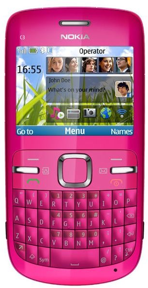 Nokia C3 pink