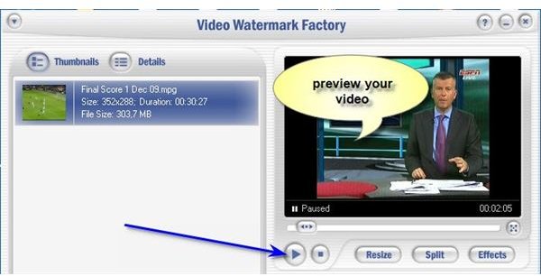 watermark factory preview video