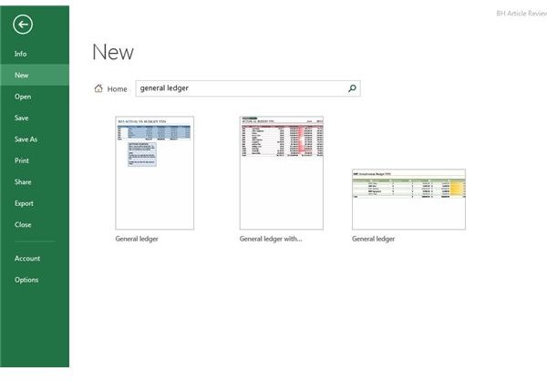 Free General Ledger Templates for Microsoft Excel