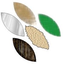 Leaf Graphics in Adobe Illustrator CS3 - apply textures to leaf graphics - texture effects