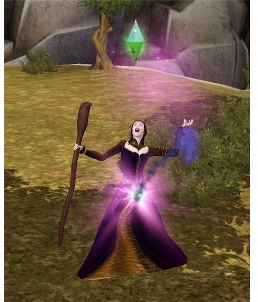 The Sims Medieval Wizard Performing Spell