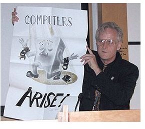 Ted Nelson keynote at the ACM Hypertext 03 conference in Nottingham